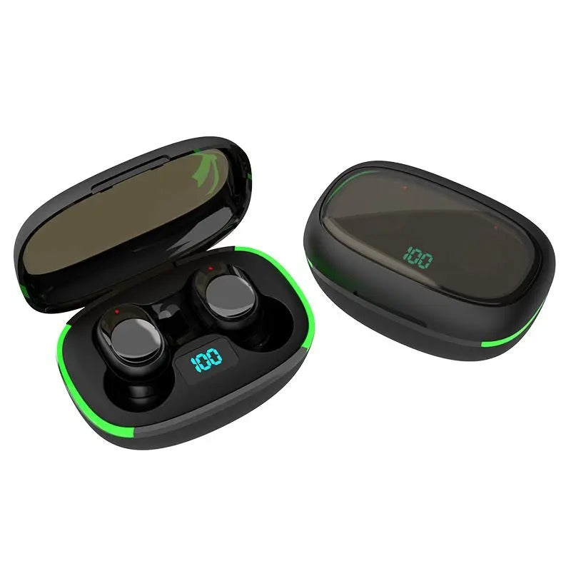 Wireless Bluetooth Earbuds with LED Lit Charging Case