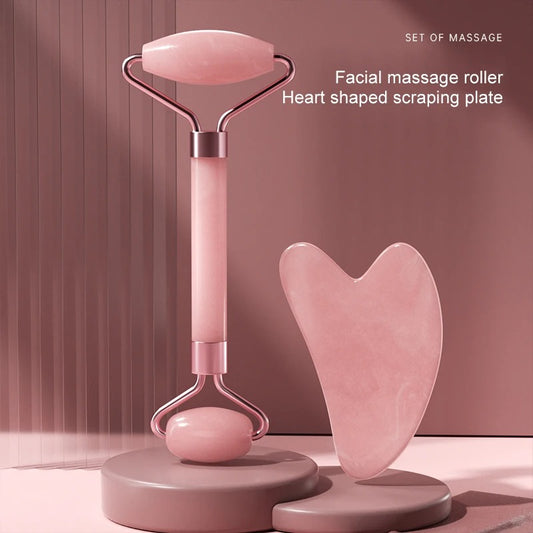 Face Roller Set for Skincare.