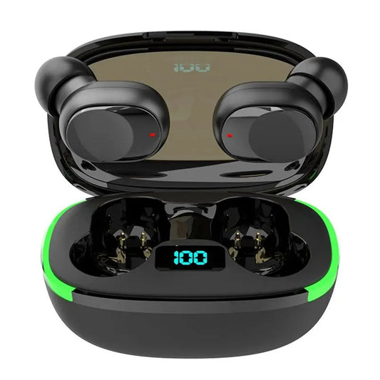 Wireless Bluetooth Earbuds with LED Lit Charging Case