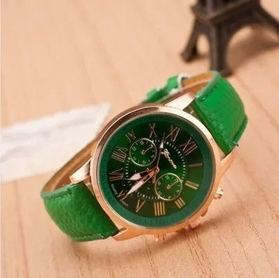 Top Brand Luxury Woman Watch Leather And Waterproof